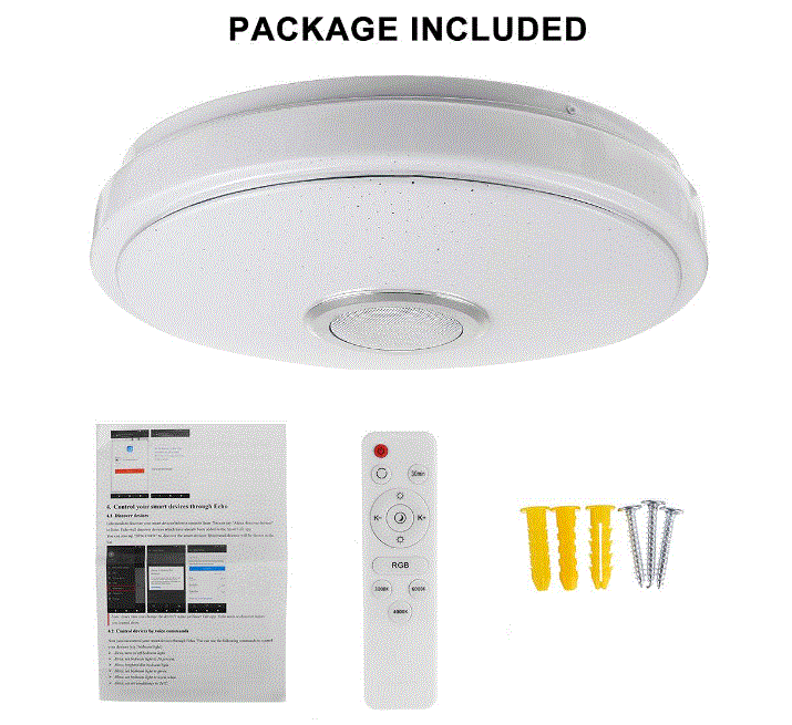 Modern RGB LED Ceiling Light IllumiWave