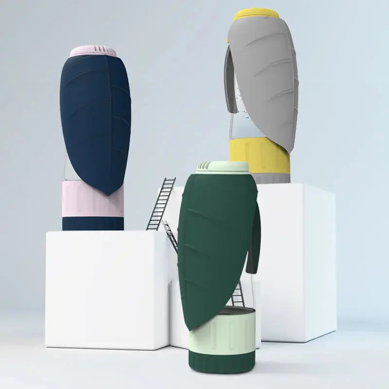 2-in-1 Portable Dog Water Bottle & Food Bowl – Foldable, Leakproof Travel Dispenser for Pets IllumiWave