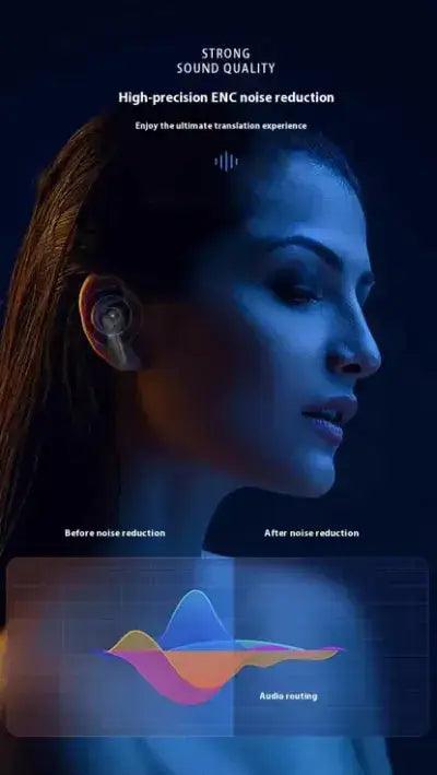 Wireless Touch Control Earphones IllumiWave