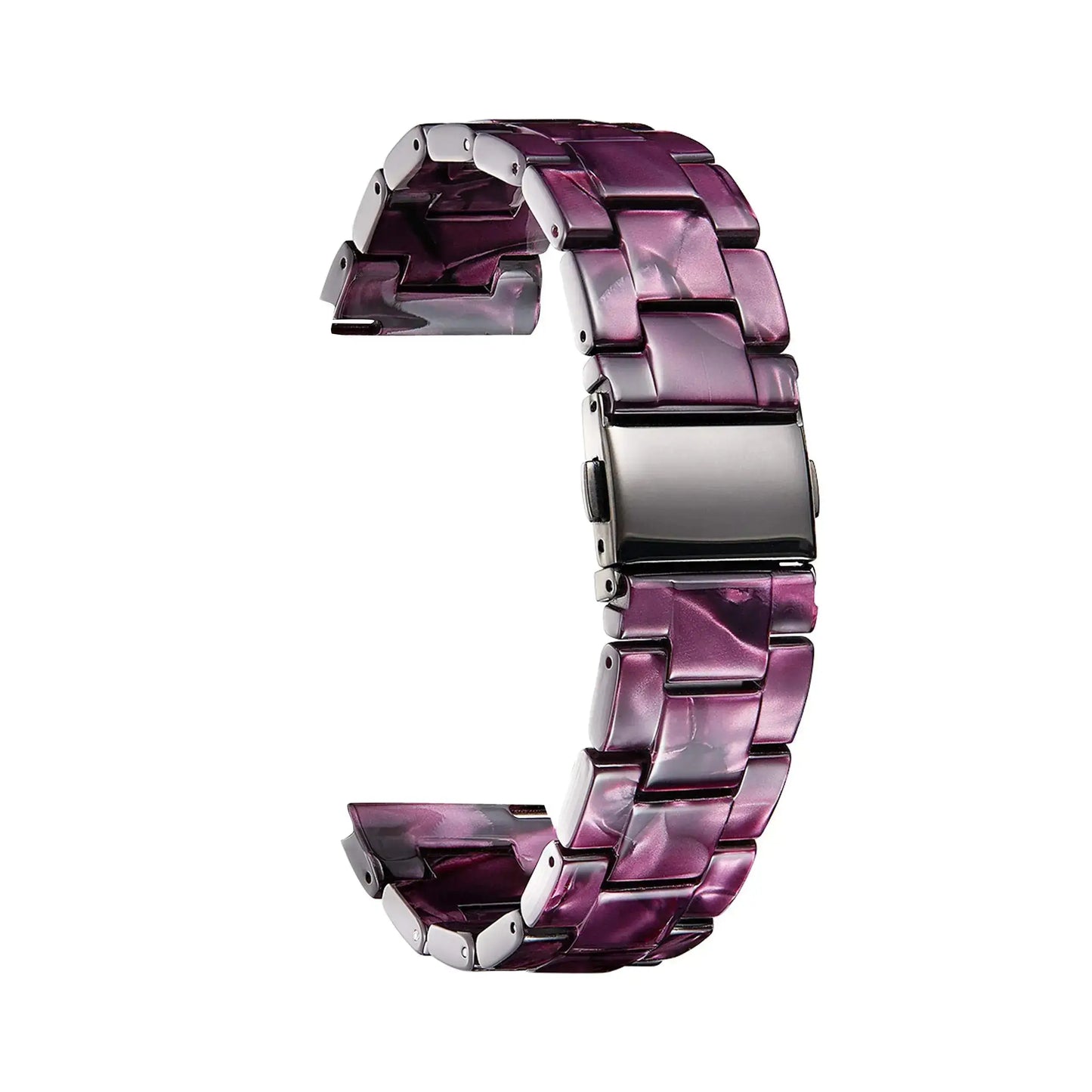 BINLUN Resin Watch Bands Replacement Watch Straps for Men Women 14 Colors Watchbands Lightweight 12/14/16/18/20/22mm Wrist Bands Fashion Skin-Friendly Smart Watch Bracelets IllumiWave