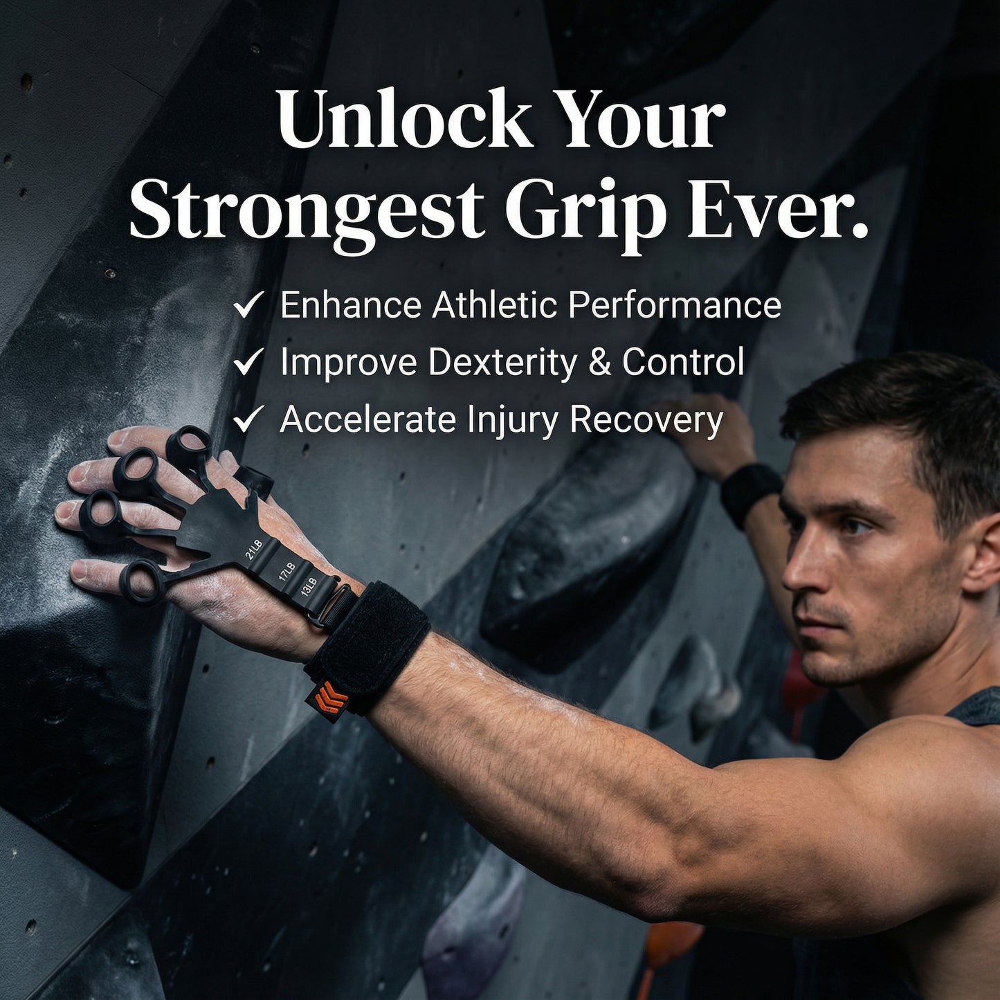 illumiwave Upgraded Grip Strength Trainer, 3 Resistant Levels