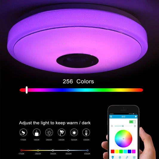 Modern RGB LED Ceiling Light IllumiWave