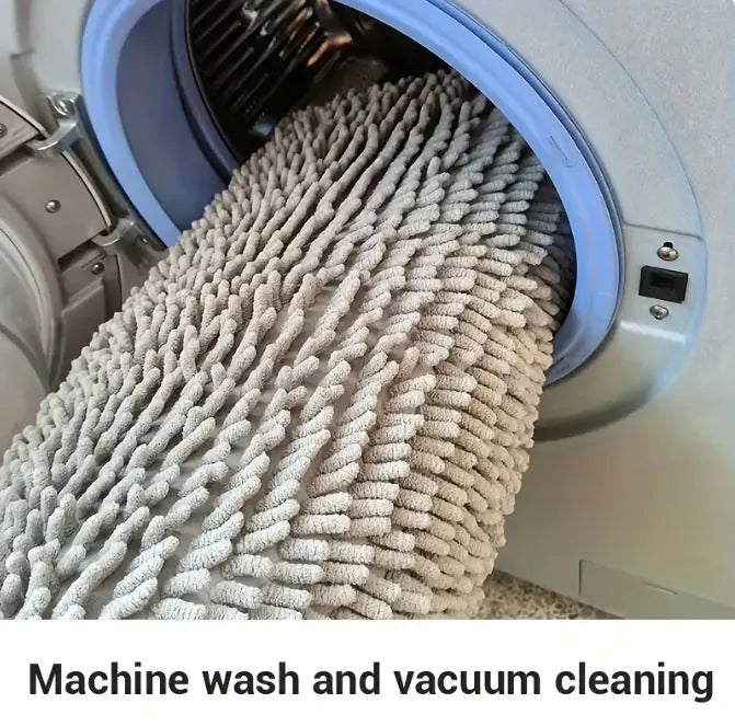 Pet Chenille Bathroom Door Absorbent Floor Mat Non-slip