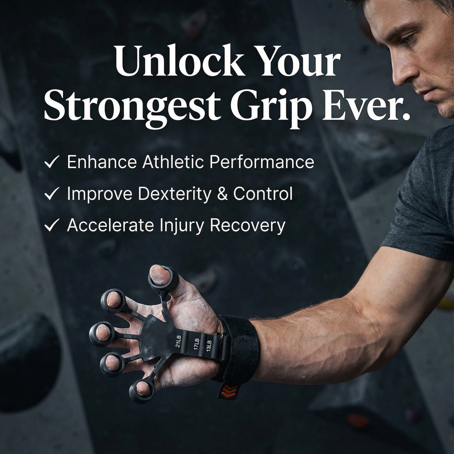 illumiwave Upgraded Grip Strength Trainer, 3 Resistant Levels