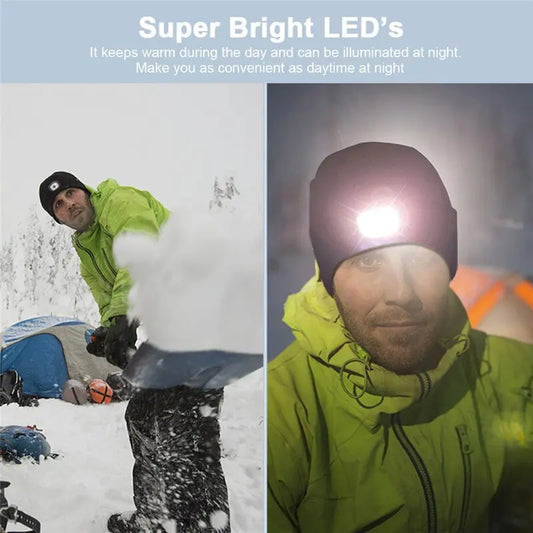 LED Knit Beanie IllumiWave