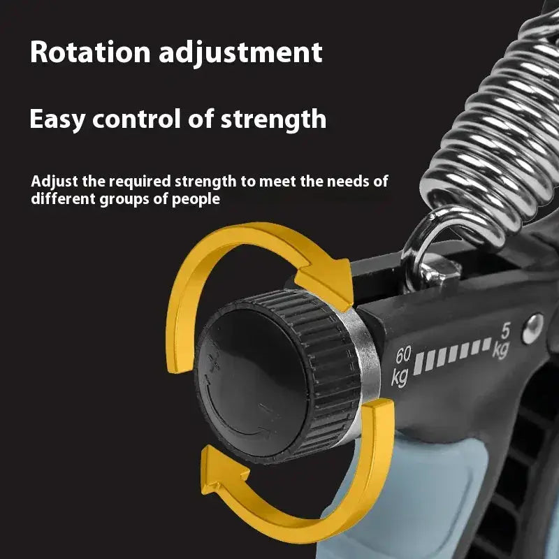 💪 Illumiwave - Grip Strengthener Forearm Strengthener Hand Grips Strengthener Kit - 7 Pack Adjustable Resistance - IllumiWave