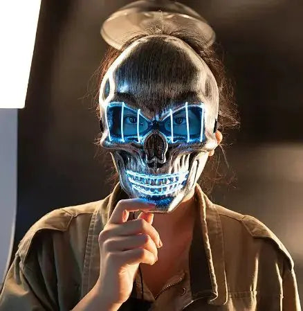 LED Skull Mask - Halloween Cosplay LED Mask IllumiWave
