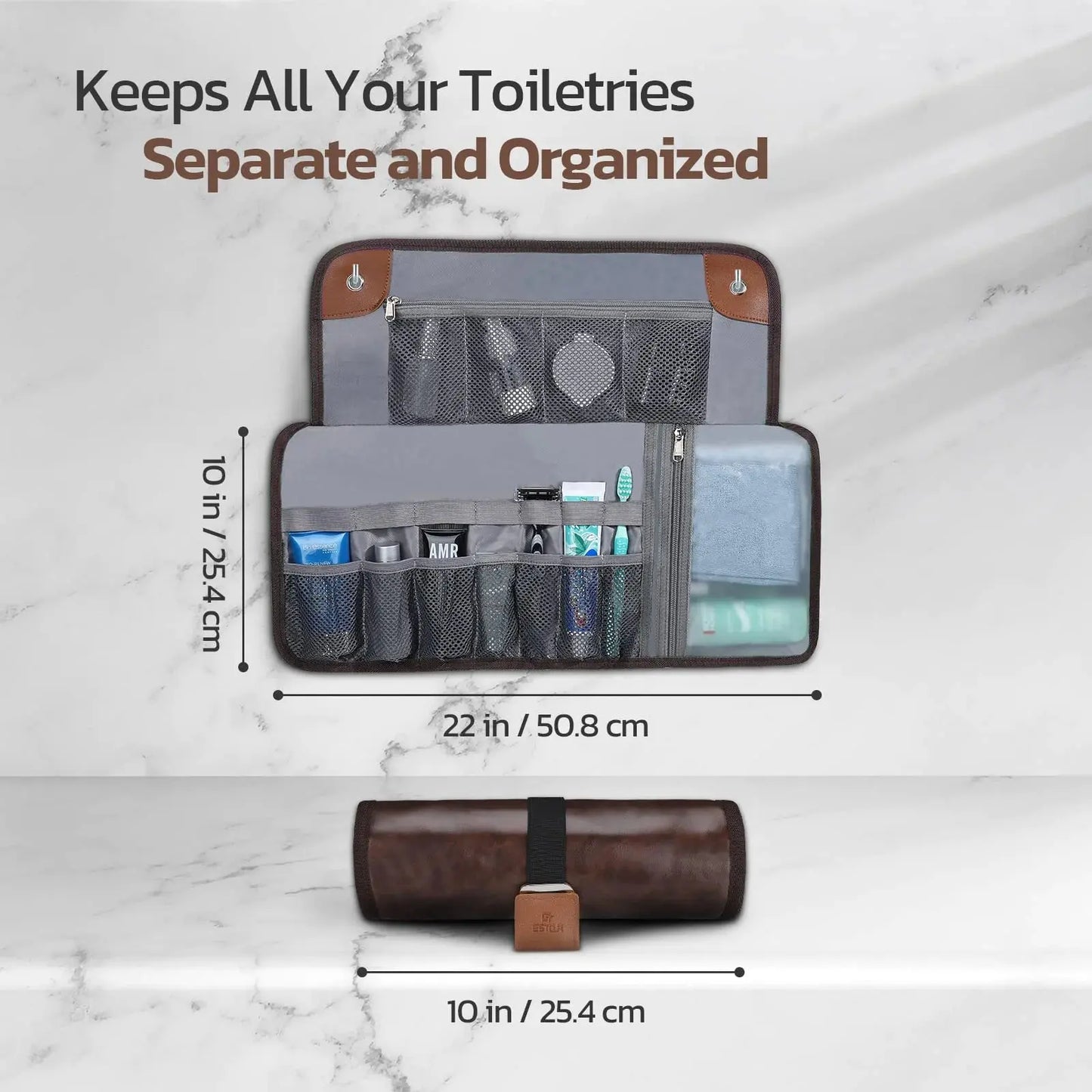 Men's Portable Reel Wash Bag Travel Buggy Bag IllumiWave