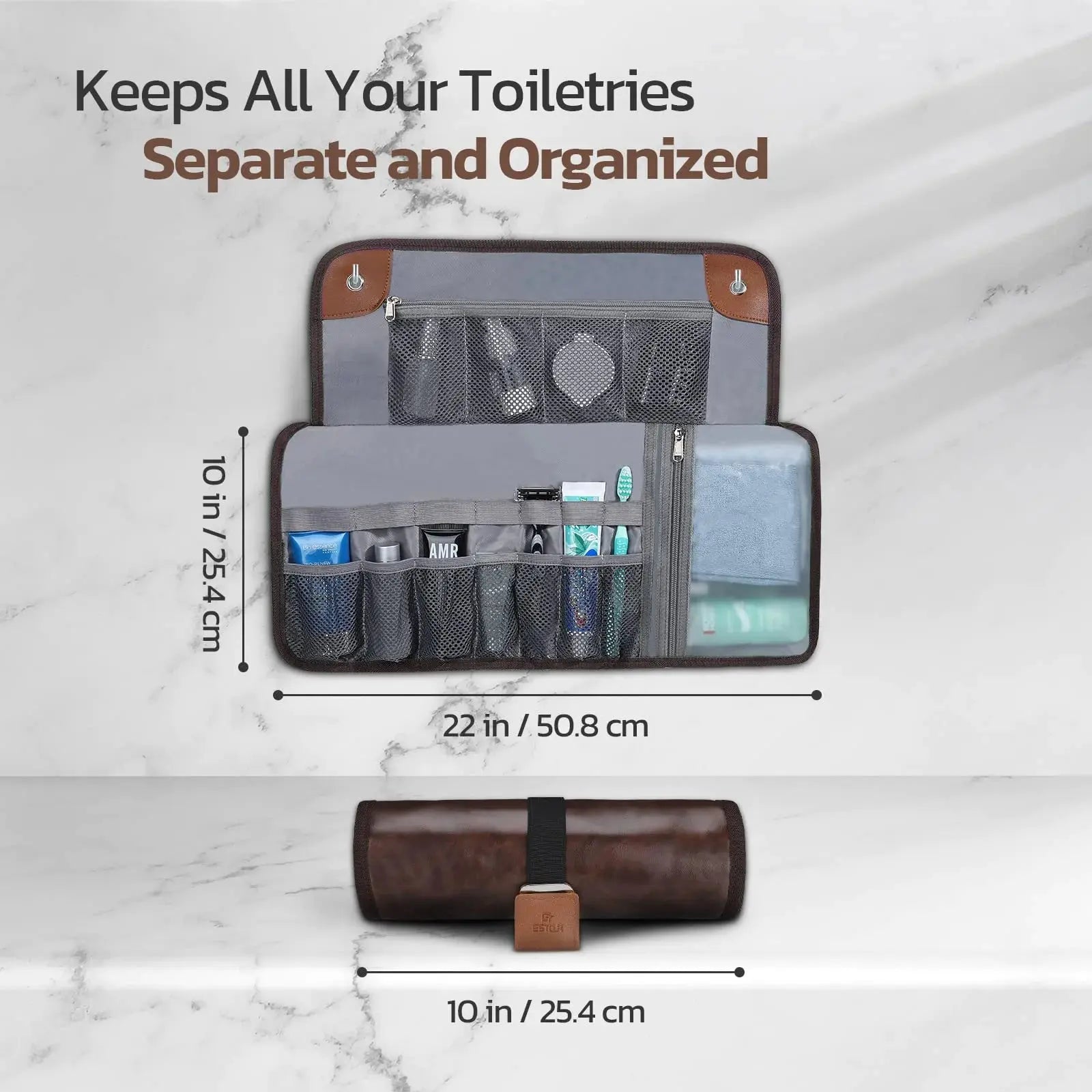 Men's Portable Reel Wash Bag Travel Buggy Bag IllumiWave