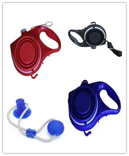 Pet Supplies With Water Bottle, Cup, Pet Rope IllumiWave