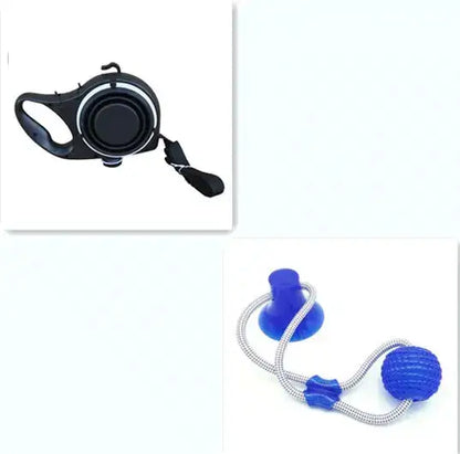 Pet Supplies With Water Bottle, Cup, Pet Rope IllumiWave