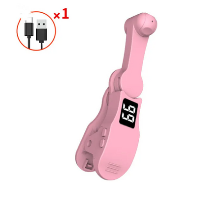 Pink Illumiwave Auto Screen Clicker showing a digital display and USB connector