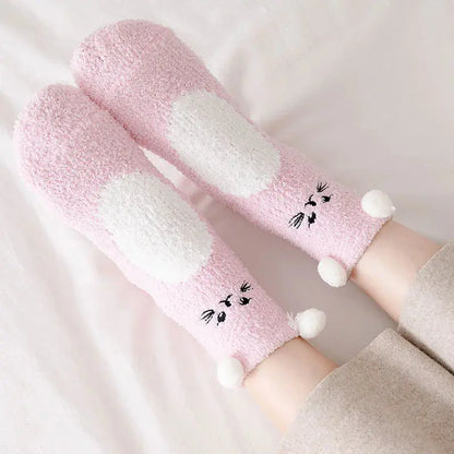 Women's Cartoon Coral Fleece Warm Socks IllumiWave