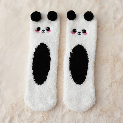 Women's Cartoon Coral Fleece Warm Socks IllumiWave